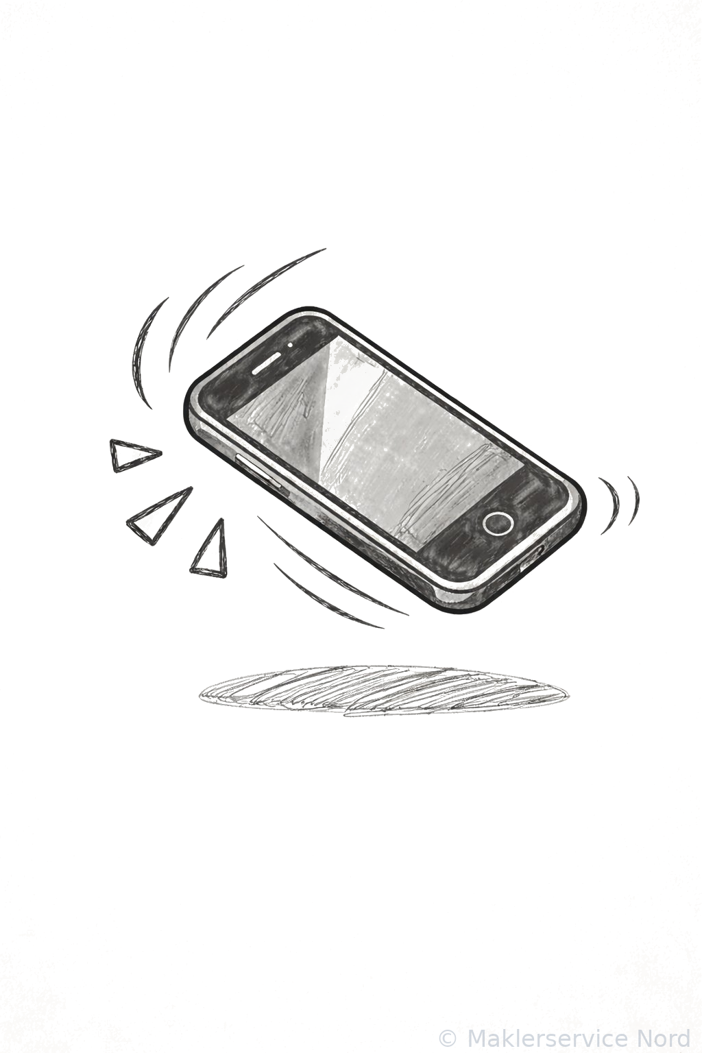 Handy fällt herunter