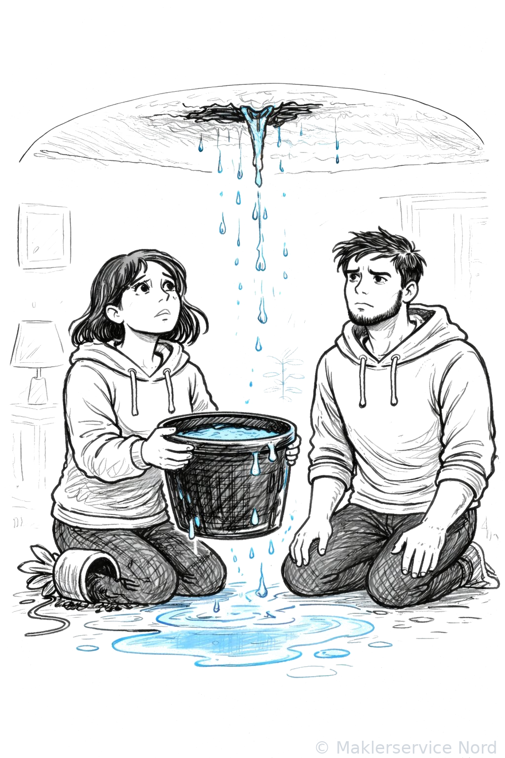 Wasserschaden beim Nachbarn